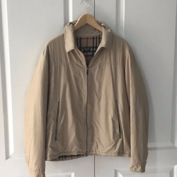 Burberry Other - Men's Burberry Signature Wool Lined Bomber Sz. 4